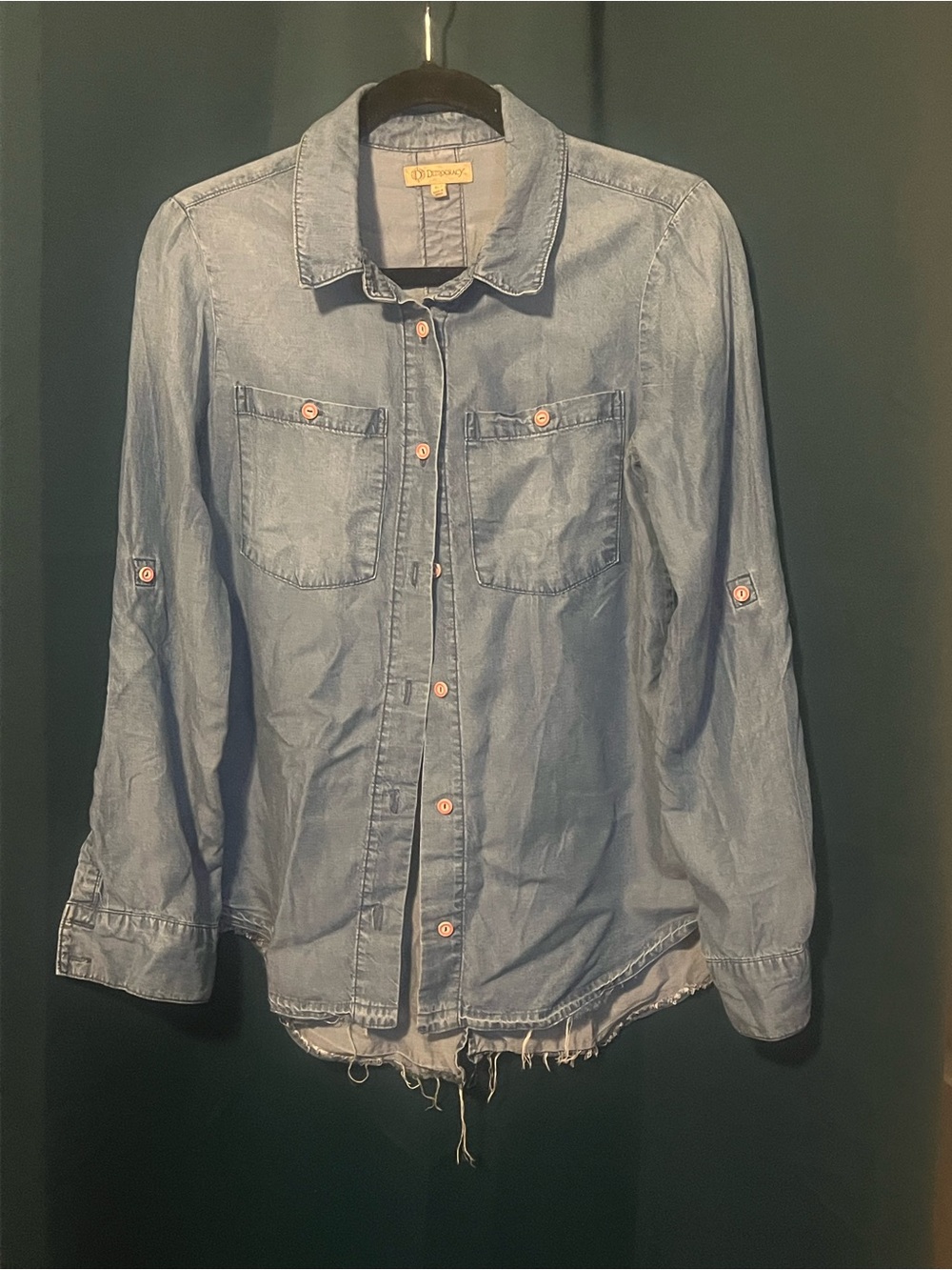 Democracy Light Blue Denim Shirt Jacket